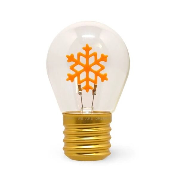 LAMPADA DA TAVOLO A LAMPADINA - BULB FICTION - SNOWFLAKES