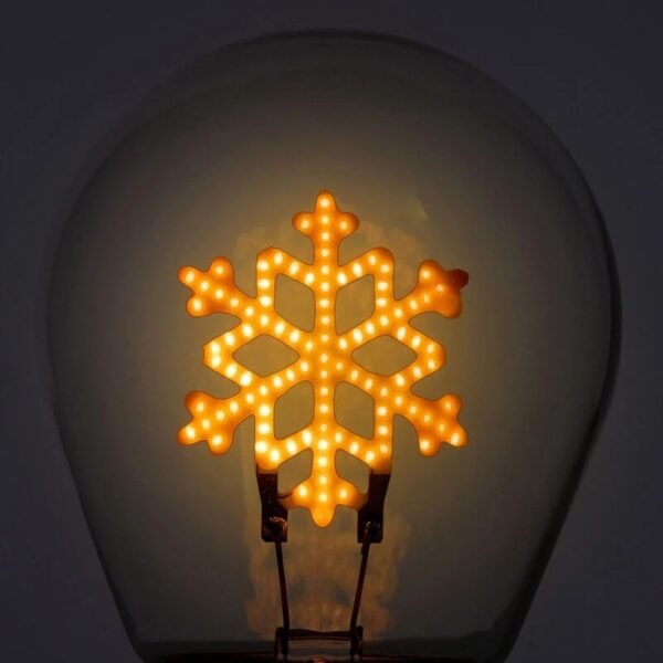 LAMPADA DA TAVOLO A LAMPADINA - BULB FICTION - SNOWFLAKES