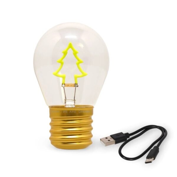 Lampada da tavolo a lampadina - bulb fiction - xmas tree