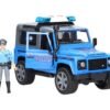 Land Rover Def. Police vehicle horse trailer,horse+policeman