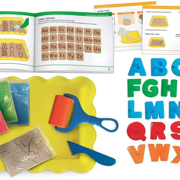 Lavagna di Sabbia Leggo e Scrivo Montessori