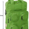 LEGO - Borsa Zaino Brick 2x2 VERDE 37x26x15 CM