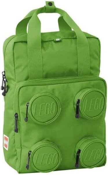 LEGO - Borsa Zaino Brick 2x2 VERDE 37x26x15 CM