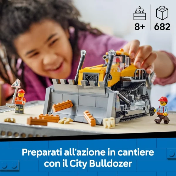 LEGO CITY BULLDOZER GIALLO 60466