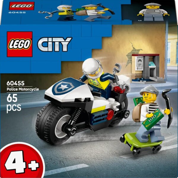 LEGO CITY INSEGUIMENTO DELLA MOTO DELLA POLIZIA 60455