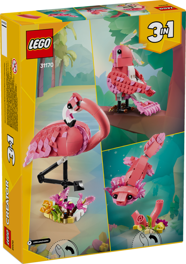 LEGO CREATOR ANIMALI SELVATICI:
FENICOTTERO ROSA 31170