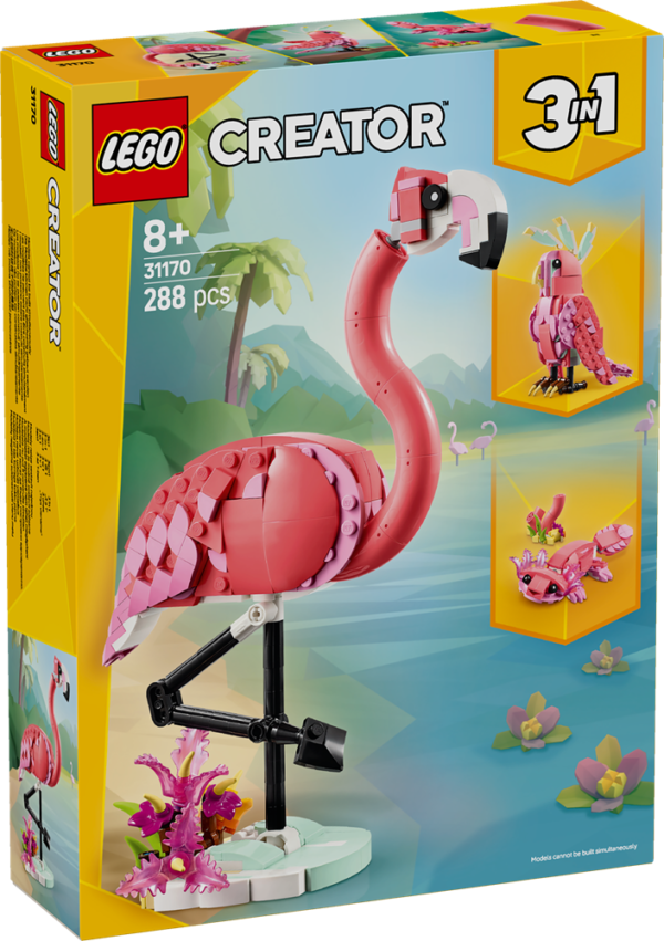 LEGO CREATOR ANIMALI SELVATICI:
FENICOTTERO ROSA 31170
