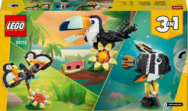 Lego creator animali selvatici tucano tropicale 31173