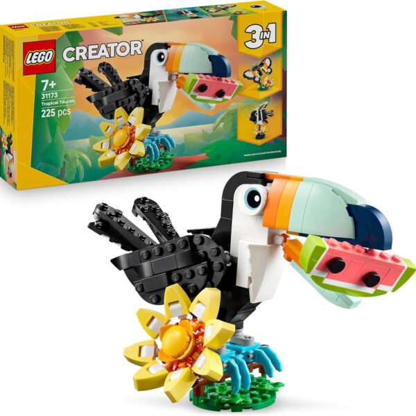 LEGO CREATOR ANIMALI SELVATICI TUCANO TROPICALE 31173