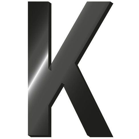 LETTERA ADESIVA IN METALLO - MY
INITIAL - K