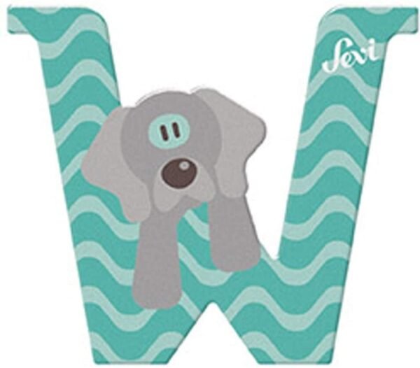 Lettera W Weimaraner