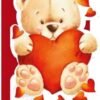 Lovely greeting cards - 11,5x17 teddy
