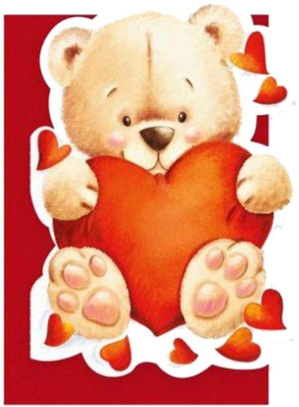 Lovely greeting cards - 11,5x17 teddy