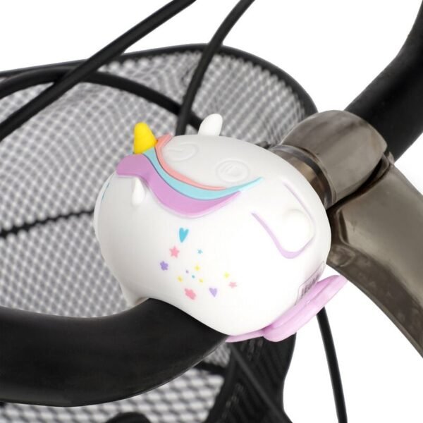 LUCE AN. RICARICABILE PER
BICI - FRONT BICYCLE LIGHT
WITH BELL - UNICORN
