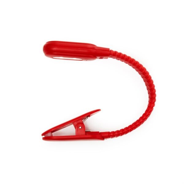 LUCE DA LIBRO RICARICABILE CON CLIP ROSSA KIKKERLAND