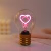 LUCETTA A FORMA DI LAMPADINA HEART