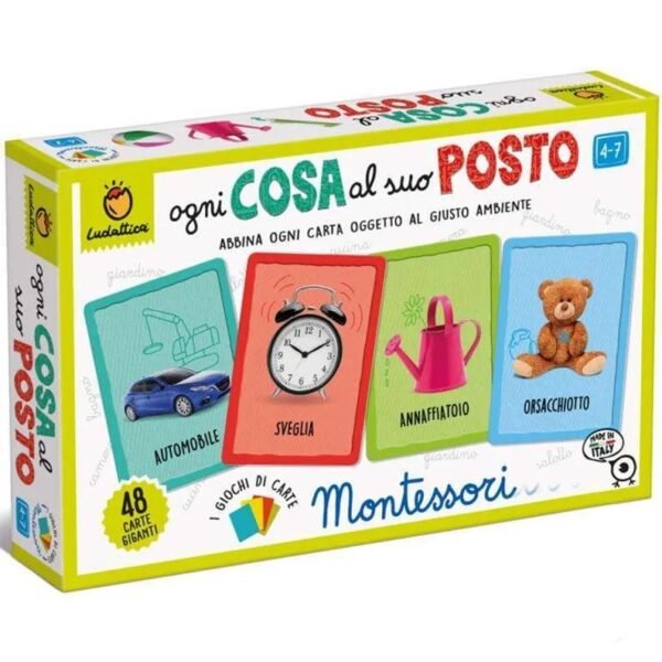 LUDATTICA LE CARTE MONTESSORI - Ogni cosa al suo posto