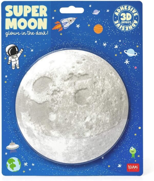 LUNA FOSFORESCENTE ADESIVA - SUPER MOON - SPACE