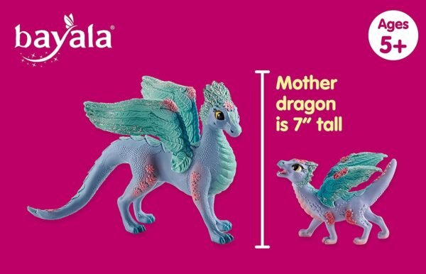 Mamma del drago dei fiori e cucciolo