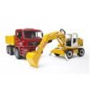 MAN TGA Construction truck + Liebherr Excavator