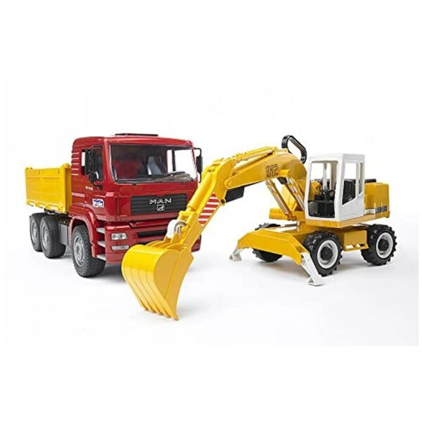 MAN TGA Construction truck + Liebherr Excavator