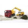 MAN TGA Construction truck + Liebherr Excavator