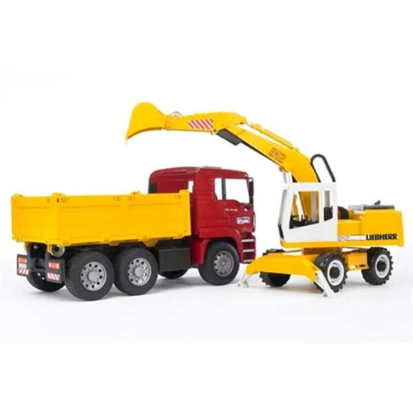MAN TGA Construction truck + Liebherr Excavator