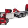 MAN TGS Truck with Roll-Off- Container and Sch&auml;ffer Compact