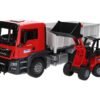 MAN TGS Truck with Roll-Off- Container and Sch&auml;ffer Compact