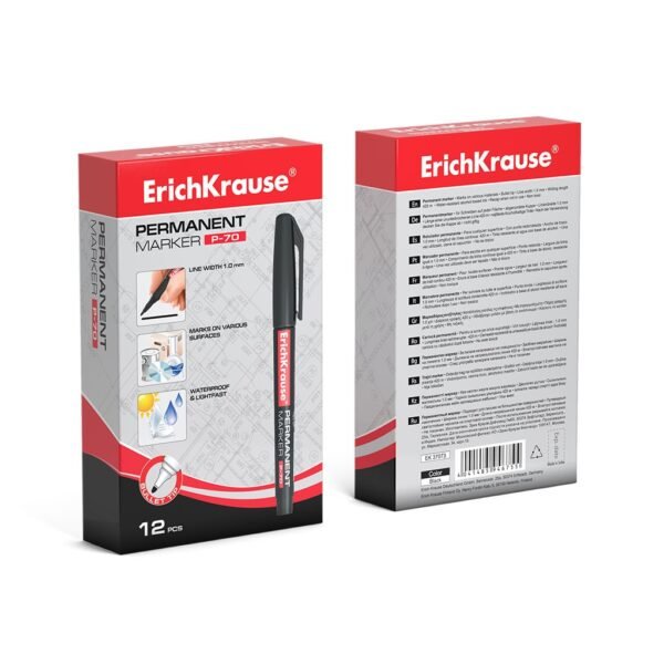 MARKER A INCHIOSTRO PERMANENTE PUNTA TONDA EK P-70 NERO