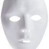 MASCHERA BIANCA DA DIPINGERE in plastica - ass. in 2 modelli