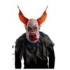 MASCHERA CLOWN HORROR IN LATTICE CON CAPELLI ARANCIONI C/CAV.