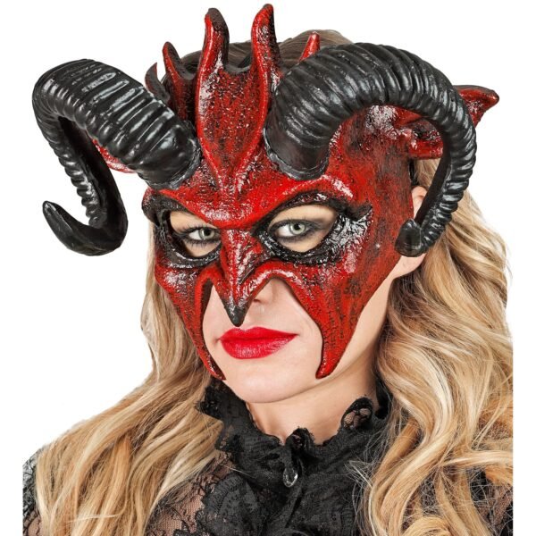 Maschera commedia dell'arte diavolo