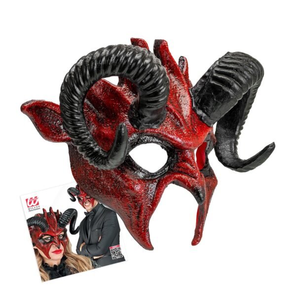 Maschera commedia dell'arte diavolo