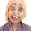 "MASCHERA FACCIA STRANA SENZA MENTO CON OCCHI