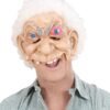 "MASCHERA FACCIA STRANA SENZA MENTO CON OCCHI