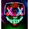 Maschera spaventosa led colorati