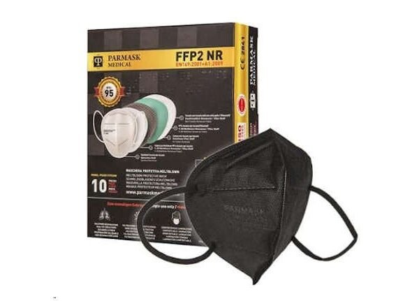 MASCHERINA FFP2 (10 Pz) NERA Confezionata Singolarmente