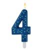 MAXI CANDELA PER TORTA - MAXI CANDLE - BLUE - 4