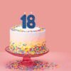 MAXI CANDELA PER TORTA - MAXI CANDLE - BLUE - 9