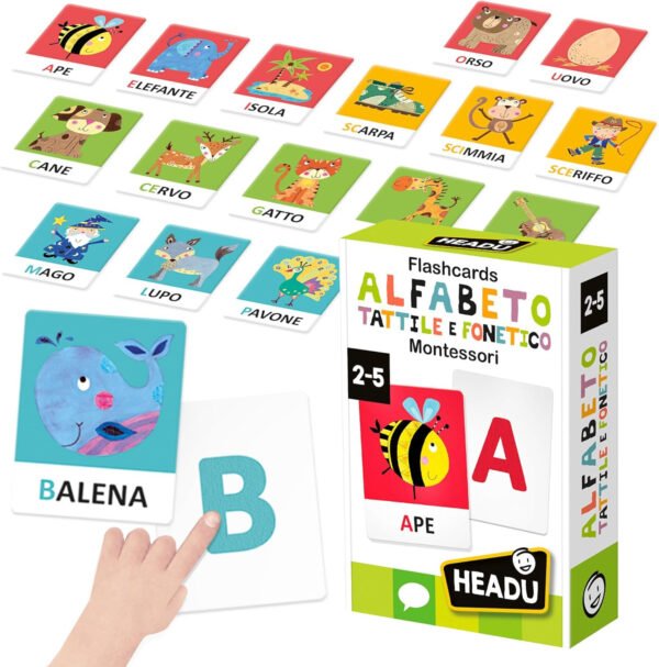 Maxi Flashcards Montessori Alfabeto Suoni e Lettere