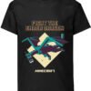 MINECRAFT Fight the ender dragon Tshirt 78 anni nera