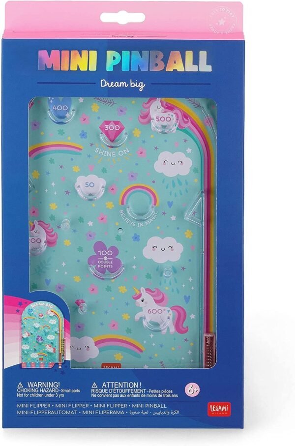 Mini flipper - mini pinball - unicorn