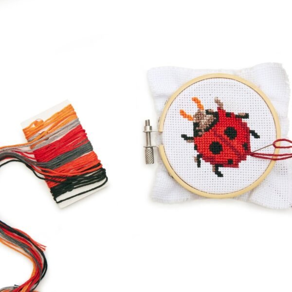 MINI SET RICAMO COCCINELLA KIKKERLAND