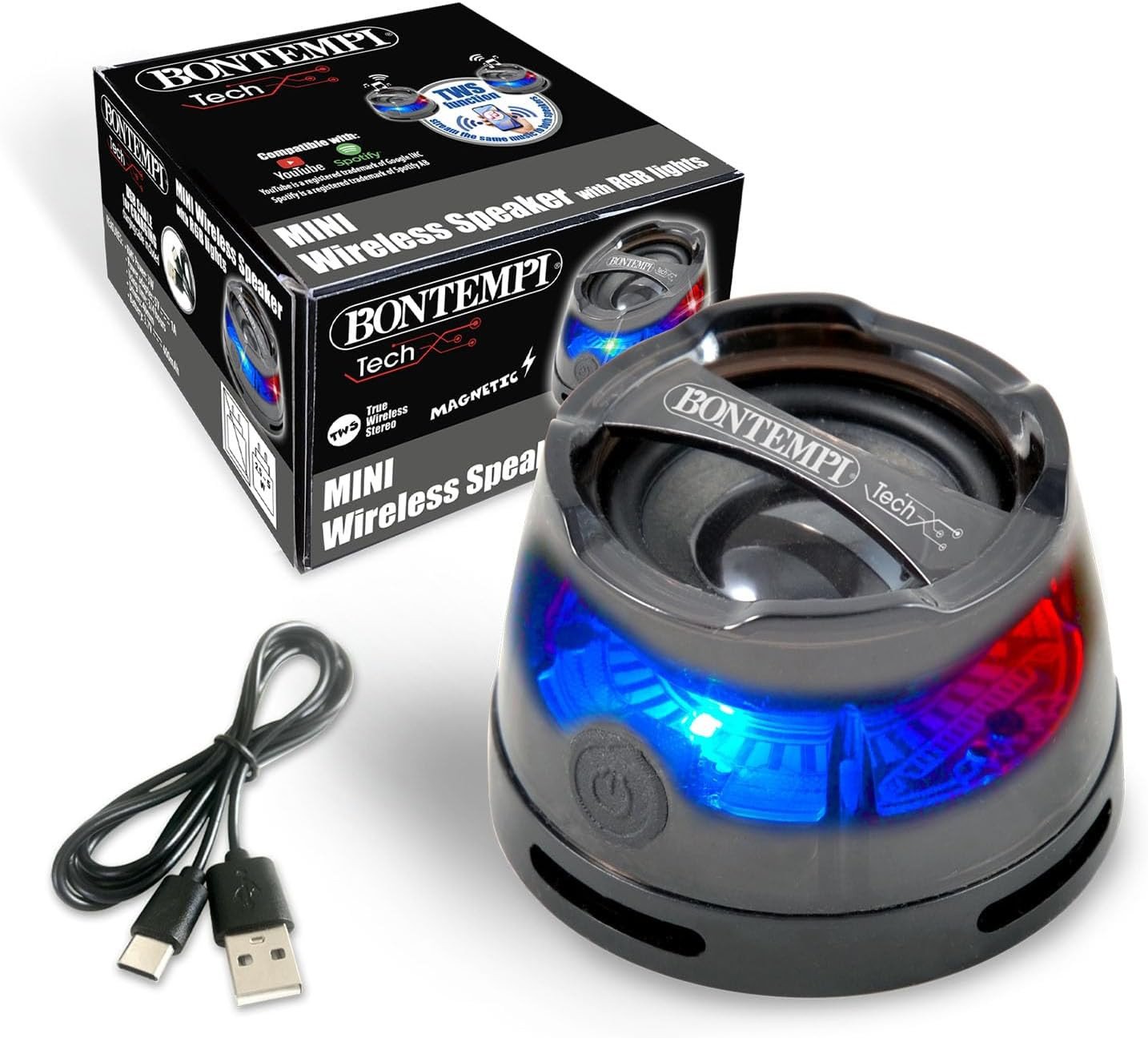 Mini-speaker wireless con calamita - immagine 2