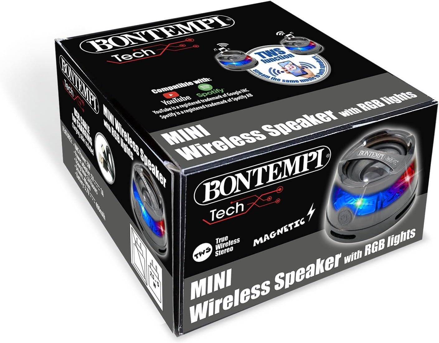 Mini-speaker wireless con calamita