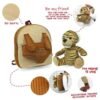 MINI ZAINO CON PELUCHE JOE TIGER PERLETTY TOYS