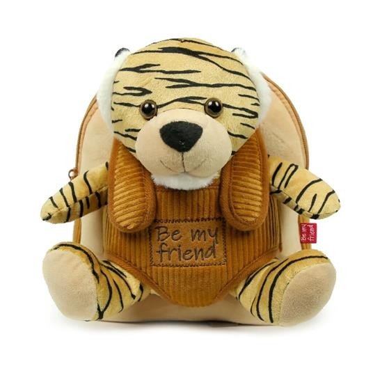MINI ZAINO CON PELUCHE JOE TIGER PERLETTY TOYS