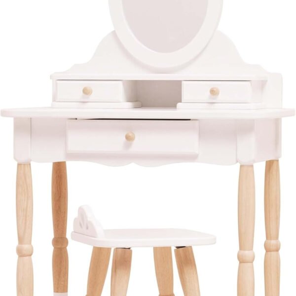 Mobile specchiera con sgabello 3+