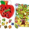 MONTESSORI BABY BRUCO E MELA LEGNO 3D